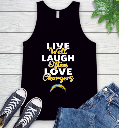 NFL Football Los Angeles Chargers Live Well Laugh Often Love Shirt Tank Top