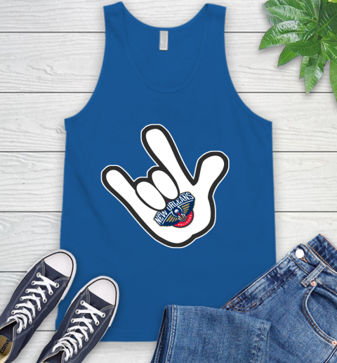 New Orleans Pelicans NBA Basketball Mickey Rock Hand Disney Tank Top - Image 6