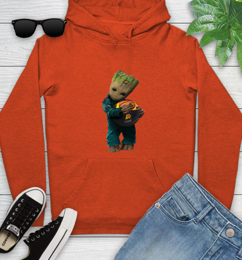 NBA Groot Guardians Of The Galaxy Basketball Sports Phoenix Suns Youth Hoodie 5