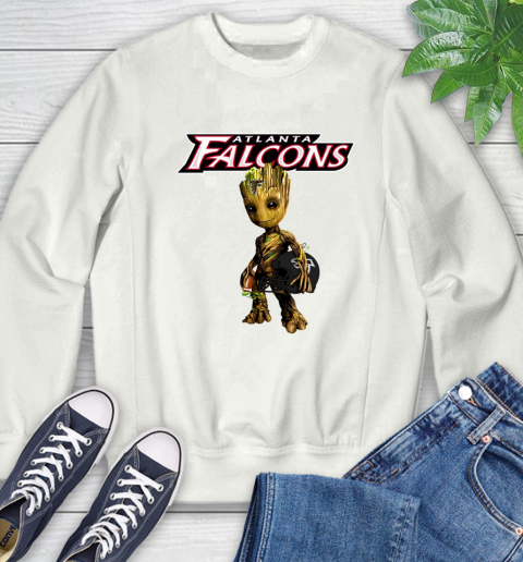 Atlanta Falcons NFL Football Groot Marvel Guardians Of The Galaxy Sweatshirt