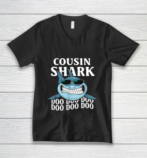 Cousin Shark Doo Doo Doo Shirts Christmas Gift V-Neck T-Shirt
