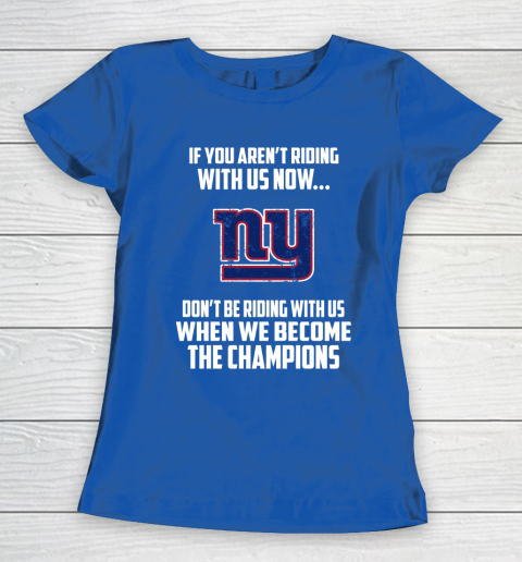 NFL New York Giants Football We Become The Champions Women's T-Shirt 8