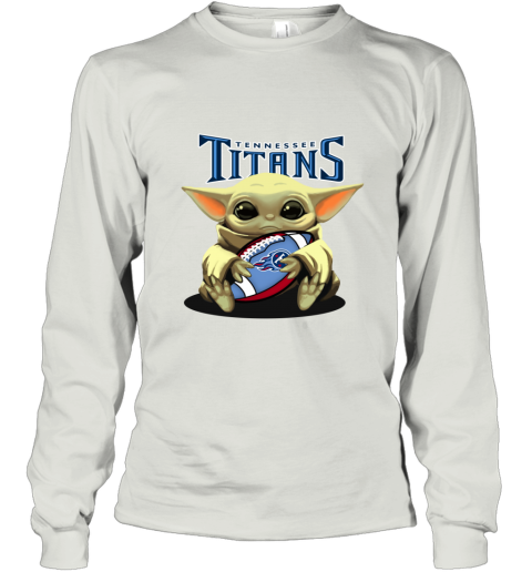 Baby Yoda Loves The Tennessee Titans rloc baby yoda loves the tennessee titans long sleeve tee 14 front ash