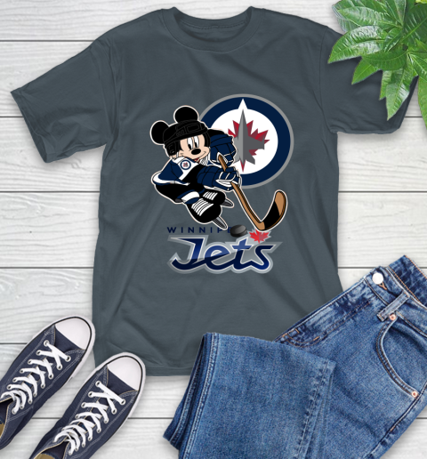 NHL Winnipeg Jets Mickey Mouse Disney Hockey T Shirt T-Shirt 9