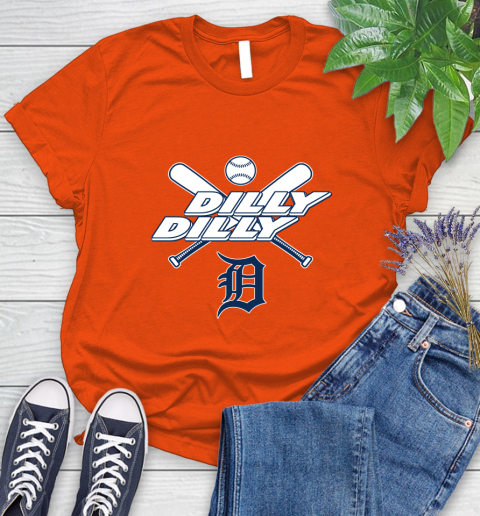 MLB Detroit Tigers Dilly Dilly Baseball Sports Women's T-Shirt 4