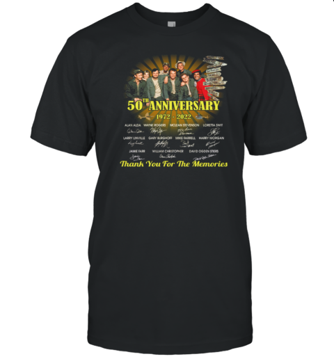 Mash 50th Anniversary 1972 – 2022 Thank You For The Memories T-Shirt