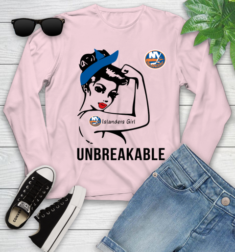 NHL New York Islanders Girl Unbreakable Hockey Sports Youth Long Sleeve 7
