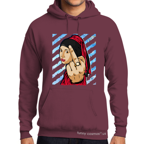 Air Jordan 1 Couture Matching Sneaker Tshirt The girl With The Pearl Earing Middle Finger Red and Black Jordan Tshirt