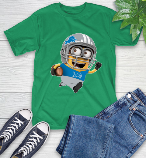 NFL Detroit Lions Minions Disney Football Sports T-Shirt 7