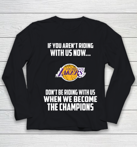 NBA Los Angeles Lakers Basketball We Become The Champions Youth Long Sleeve