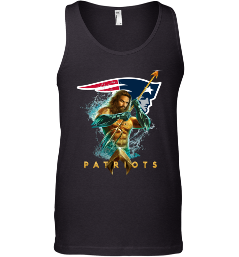 NFL New England Patriots Aquaman DC Football Sports wLI6SVmHX9M unisex tank 17 95 151514 front black