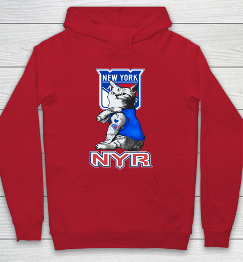 NHL My Cat Loves New York Rangers Hockey Hoodie 7