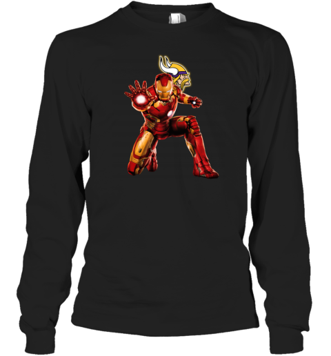 NFL Iron Man Minnesota Vikings Long Sleeve T-Shirt - Rookbrand