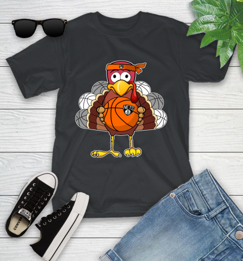 Brooklyn Nets Turkey thanksgiving day Youth T-Shirt 2