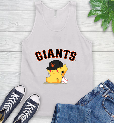 MLB Pikachu Baseball Sports San Francisco Giants Tank Top