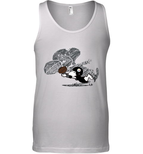 Pittsburg Steelers Snoopy Plays The Football Game Tank Top