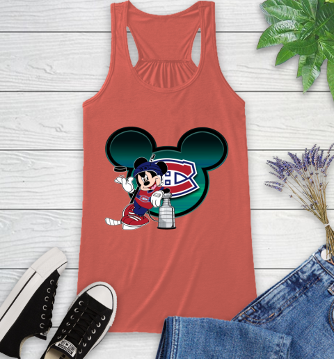 NHL Montreal Canadiens Stanley Cup Mickey Mouse Disney Hockey T Shirt Racerback Tank 5 NHL Montreal Canadiens Stanley Cup Mickey Mouse Disney Hockey T Shirt Racerback Tank - Image 5