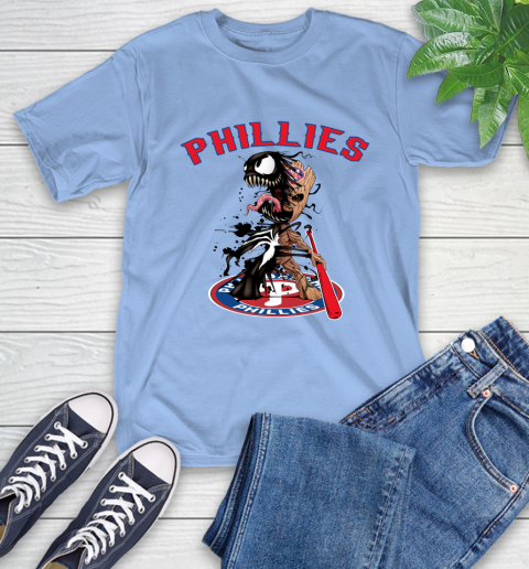 MLB Philadelphia Phillies Baseball Venom Groot Guardians Of The Galaxy T-Shirt 11