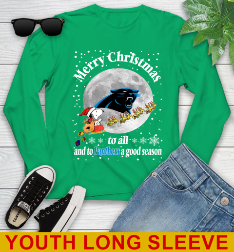 Carolina Panthers Merry Christmas To All And To Panthers A Good Season NFL Football Sports Youth Long Sleeve 7