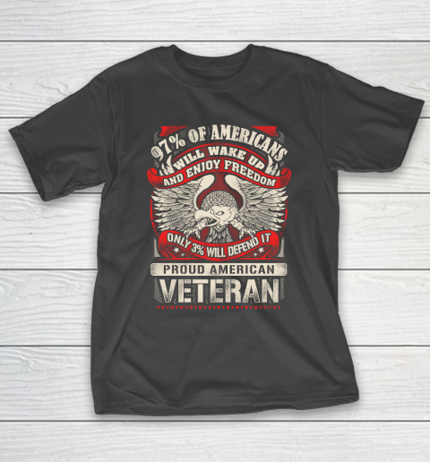 Veteran Shirt Veteran 97% Of American T-Shirt