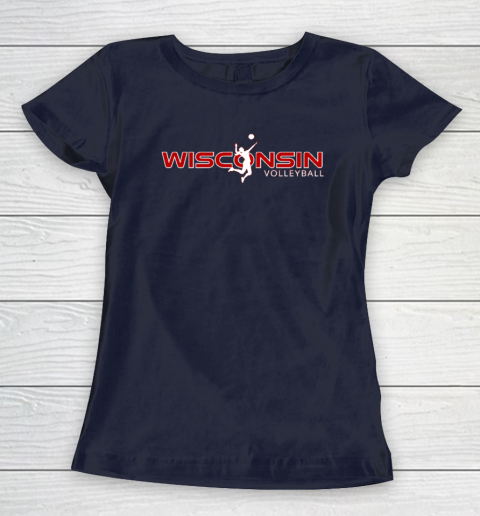 Wisconsin Volleyball Shirt WI Court Game The Badger State Souvenir Women's T-Shirt 2