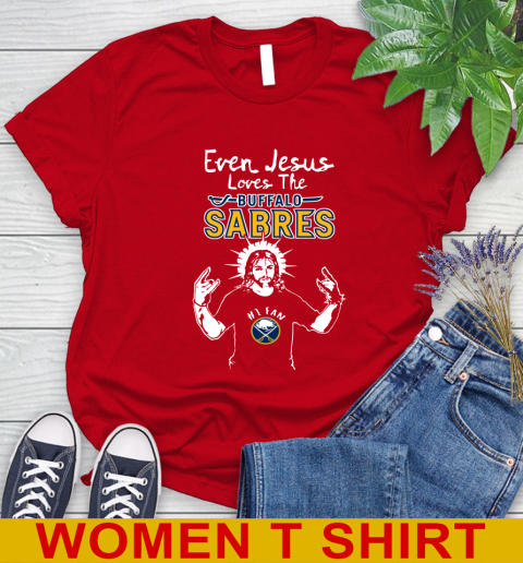 Buffalo Sabres NHL Hockey Even Jesus Loves The Sabres Shirt Women's T-Shirt 11