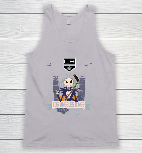 NHL Los Angeles Kings Hockey Jack Skellington Halloween Tank Top 3