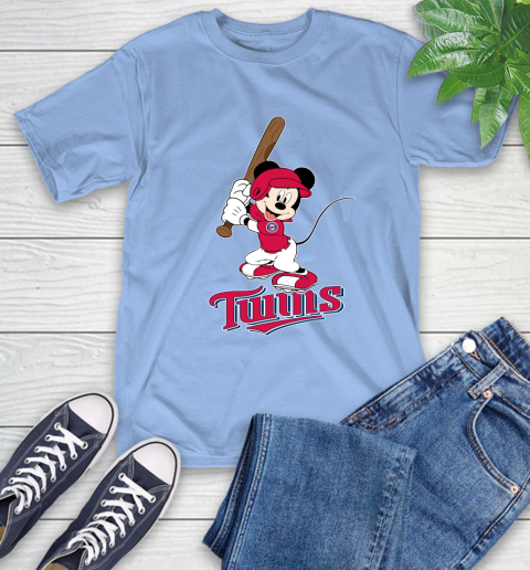 MLB Baseball Minnesota Twins Cheerful Mickey Mouse Shirt T-Shirt 12