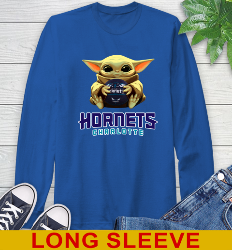 NBA Basketball Charlotte Hornets Star Wars Baby Yoda Shirt 66