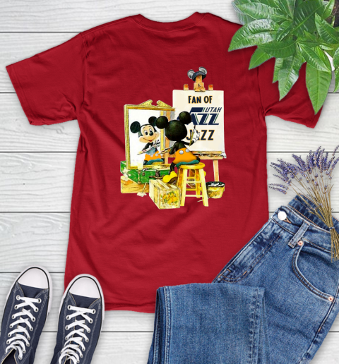 NBA Basketball Utah Jazz Mickey Drawing Shirt 92