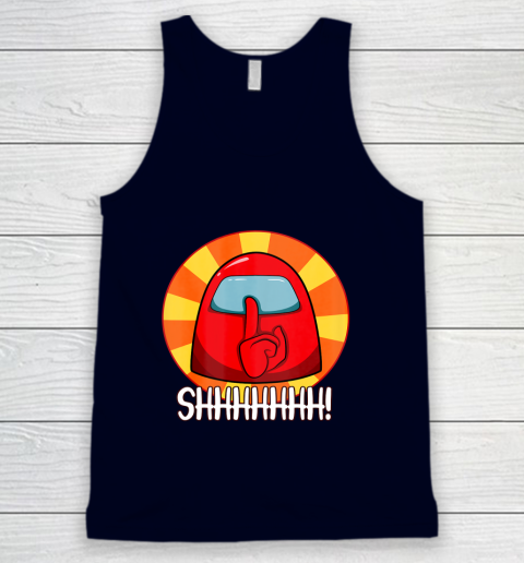 Among Us Game Shirt Cool Among Us shirt Crewmate or Impostor SHHHHHH Tank Top 2