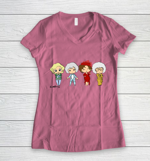 The Golden Girls  Chibis Women's V-Neck T-Shirt 7