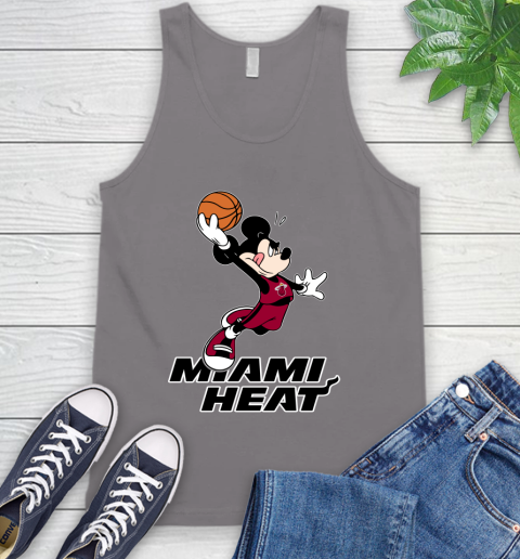 NBA Basketball Miami Heat Cheerful Mickey Mouse Shirt Tank Top 7