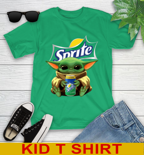 Star Wars Baby Yoda Hugs Sprite Soft Drink Shirt 106