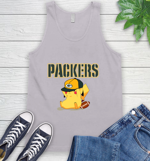 NFL Pikachu Football Sports Green Bay Packers Tank Top 4