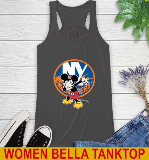 New York Islanders NHL Hockey Dabbing Mickey Disney Sports Racerback Tank 12