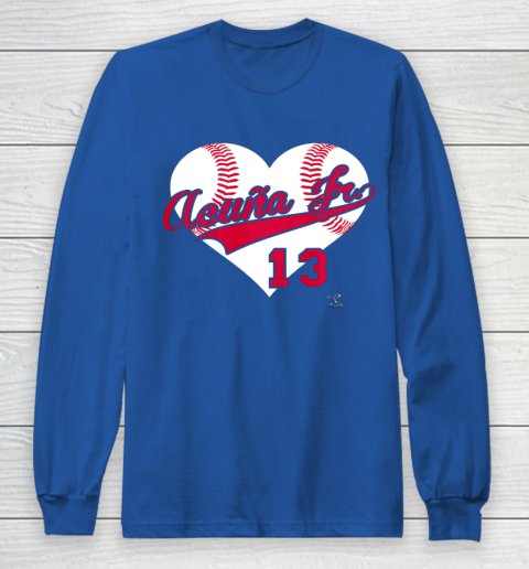 Ronald Acuna Jr Baseball Heart Gameday Long Sleeve T-Shirt 6