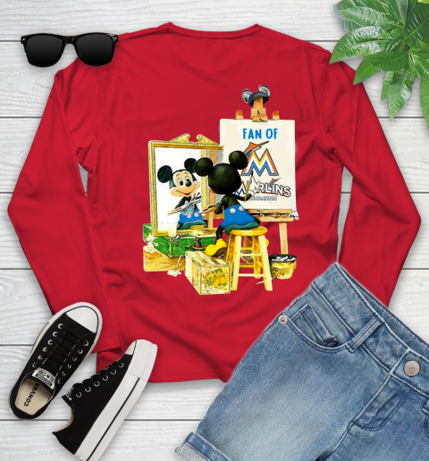 MLB Baseball Miami Marlins Mickey Drawing Shirt 122