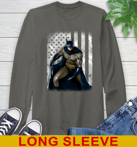 Los Angeles Rams NFL Football Batman DC American Flag Shirt Long Sleeve T-Shirt 10