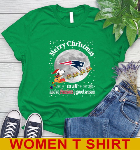 New England Patriots Merry Christmas To All And To Patriots A Good Season NFL Football Sports Women's T-Shirt 7