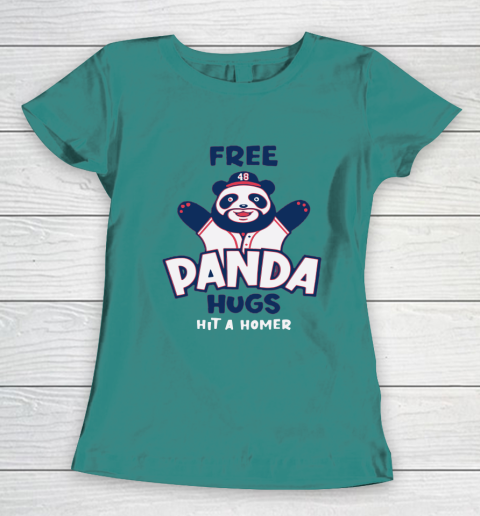 Free Panda Hugs Braves Women's T-Shirt 8
