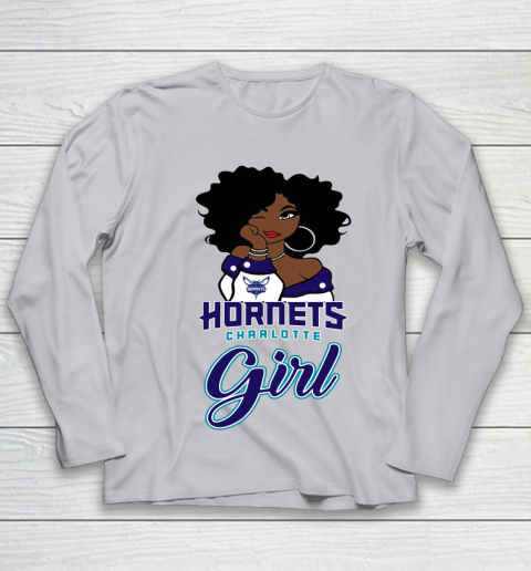 Charlotte Hornets Girl NBA Youth Long Sleeve 5