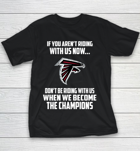 NFL Atlanta Falcons Football We Become The Champions Youth T-Shirt