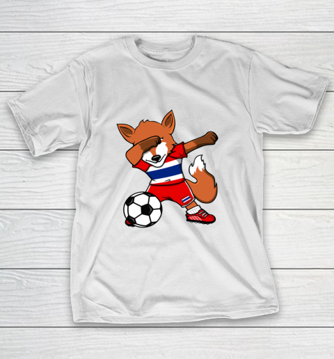 Dabbing Fox Thailand Soccer Fans Jersey Thai Football Love T-Shirt