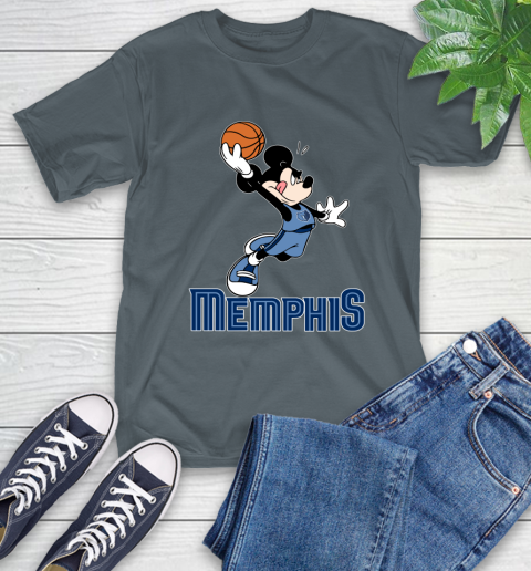 NBA Basketball Memphis Grizzlies Cheerful Mickey Mouse Shirt T-Shirt 7