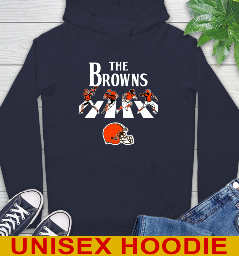 NFL Football Cleveland Browns The Beatles Rock Band Shirt Hoodie 3