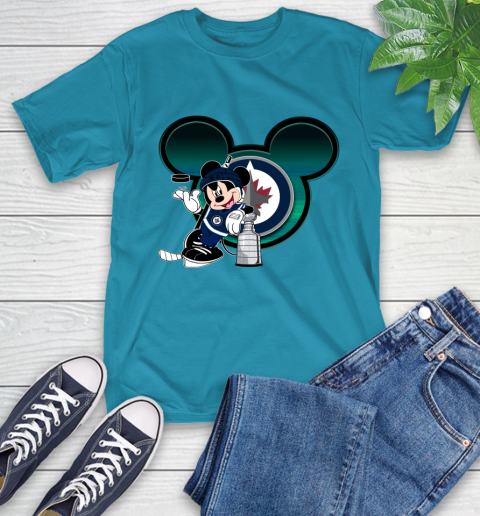 NHL Winnipeg Jets Stanley Cup Mickey Mouse Disney Hockey T Shirt T-Shirt 8