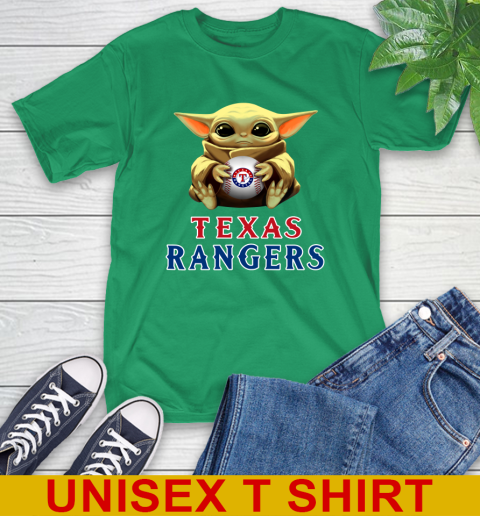 MLB Baseball Texas Rangers Star Wars Baby Yoda Shirt 7