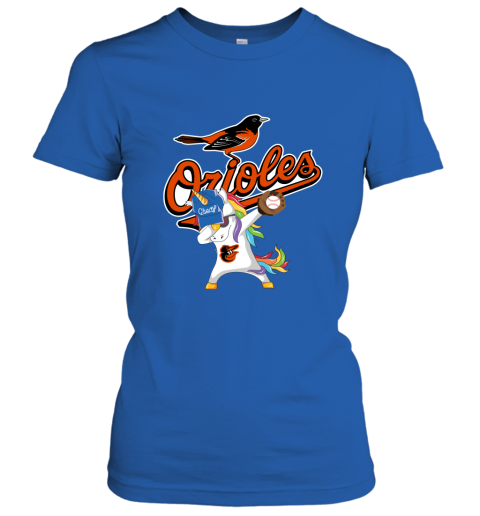 Hip Hop Dabbing Unicorn Flippin Love Baltimore Orioles Women's T-Shirt