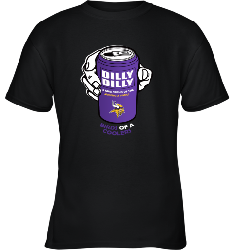 Bud Light Dilly Dilly! Minnesota Vikings Birds Of A Cooler Youth T-Shirt